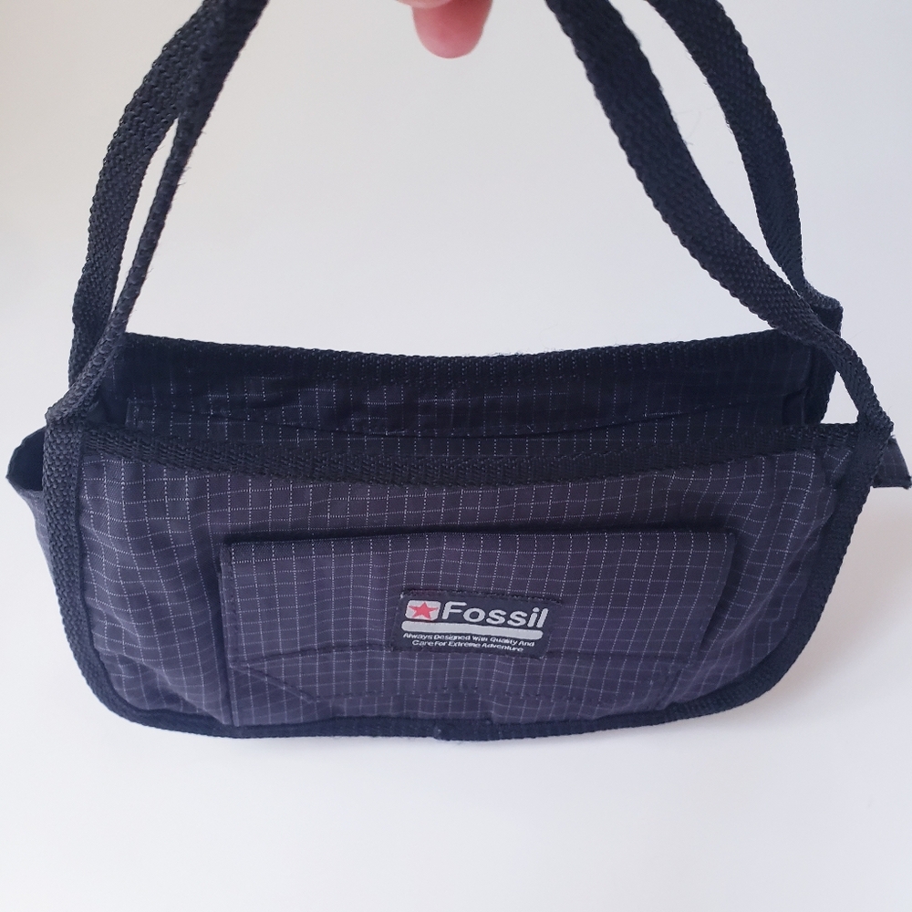 Vintage Fossil Black Nylon Mini Bag - Picture 5 of 10